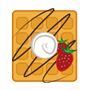 strawberry waffles