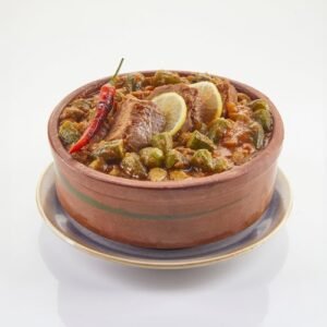 طاجن لحم بلدي بالبامية